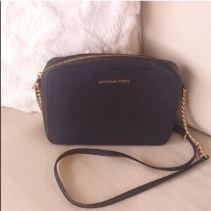 Michael Kors Black and Gold Crossbody Bag